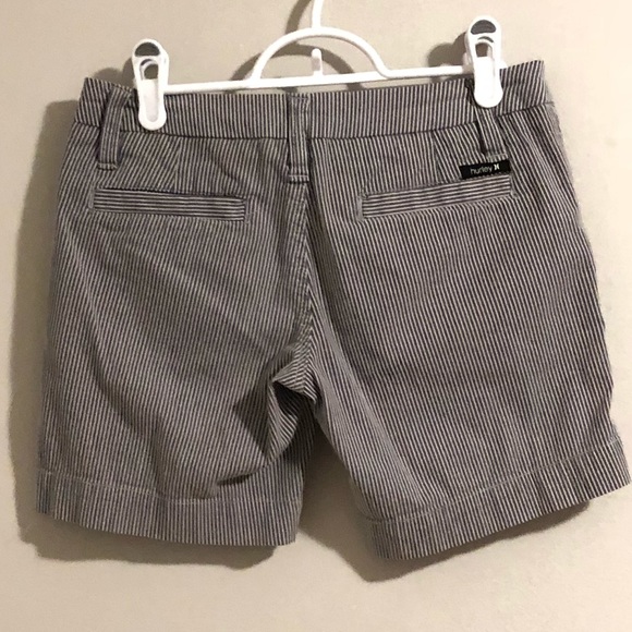 Hurley pin stripe nautical blue and white shorts - Picture 5 of 12